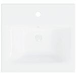 vidaXL Ensemble de meubles de salle de bain Blanc Aggloméré
