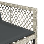 vidaXL Ensemble à manger de jardin et coussins 17 Pièces gris clair rotin