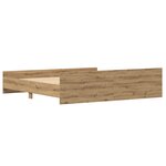 vidaXL Cadre de lit Artisan Chêne 200x200 cm Bois d'ingénierie