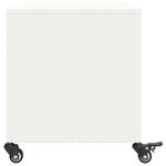 vidaXL Meuble TV blanc 68x39x43 5 cm acier laminé à froid