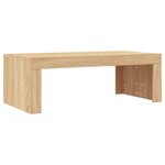 vidaXL Table basse chêne sonoma 102x50x36 cm bois d'ingénierie