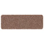 Tapis d'escalier vidaXL avec backing en latex Marron 25x60 cm