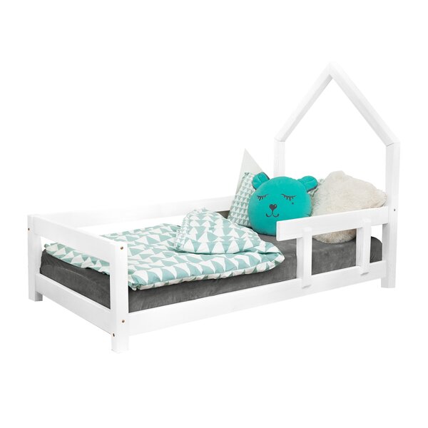 Lit cabane enfant POPPI 90 x 190 blanc 1
