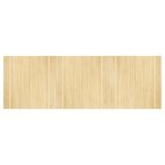 vidaXL Tapis rectangulaire naturel clair 100x300 cm bambou