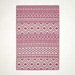 Tapis extérieur terrasse réversible - Tapis de jardin imperméable et résistant UV - Tia - Rose - 150x240 cm - HOMESCAPES