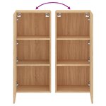 vidaXL Meuble TV mural chêne sonoma 40 5x30x90 cm bois d'ingénierie