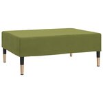 vidaXL Repose-pied Vert clair 78x56x32 cm Velours