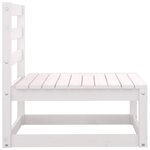 vidaXL Canapés centraux de jardin 2 Pièces blanc bois de pin massif