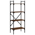 vidaXL Bibliothèque à 4 niveaux chêne marron 56x31 5x138 5 cm