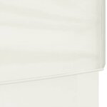 vidaXL Tente de réception pliable avec parois Crème 2x2 m