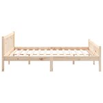 vidaXL Cadre de lit sans matelas bois massif