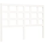 vidaXL Cadre de lit sans matelas blanc 140x200 cm bois de pin massif