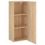 vidaXL Meuble TV mural chêne sonoma 40 5x30x102 cm bois d'ingénierie