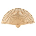 3 éventails en bois naturel à décorer 20 cm