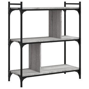 vidaXL Bibliothèque 3 niveaux sonoma gris 76x32x88cm bois d'ingénierie