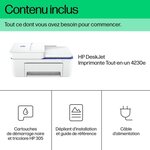 Imprimante tout-en-un HP Deskjet 4230e Jet d'encre couleur Copie Scan - 3 mois d'Instant ink inclus avec HP+