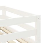 vidaXL Lit mezzanine enfants avec tunnel sans matelas rose 90x190 cm