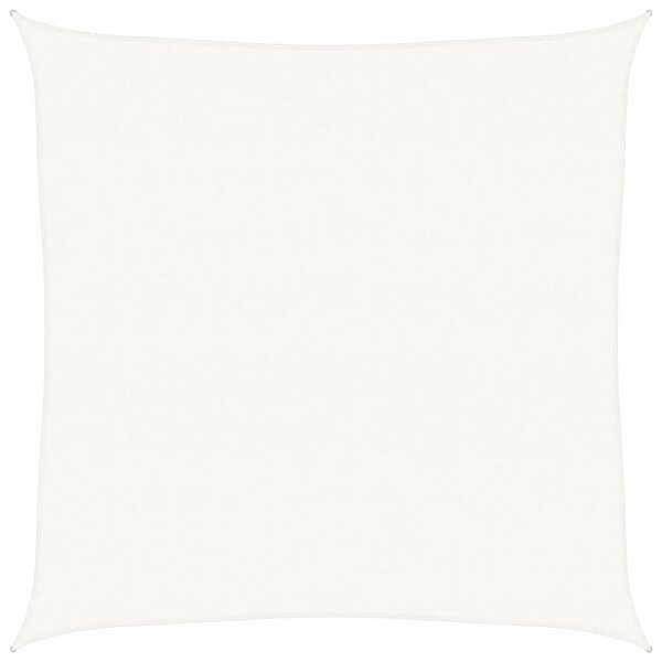vidaXL Voile d'ombrage 160 g/m² Blanc 6x6 m PEHD