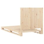 vidaXL Cadre de lit et tête de lit 100x200 cm bois de pin massif
