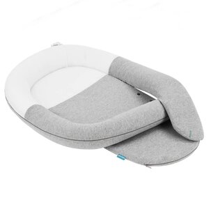 Babymoov réducteur de lit bébé 3 en 1 cloudnest blanc et gris