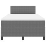 vidaXL Lit à ressorts avec Matelas & LED Gris Clair 120x200 cm Tissu Velours Côtelé