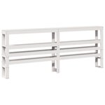 vidaXL Cadre de lit avec tête de lit sans matelas blanc 180x200 cm
