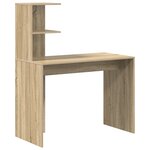 vidaXL Bureau avec rangement en chêne Sonoma