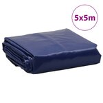 vidaXL Bâche bleu 5x5 m 650 g/m²