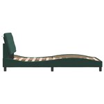 vidaXL Cadre de lit sans matelas vert foncé 90x200 cm velours