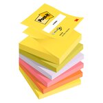 Lot de 6 blocs Z-notes adhésives, 76 x 76 mm 6 couleurs Néon POST-IT