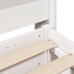 vidaXL Cadre de lit sans matelas blanc 120x200 cm bois de pin massif