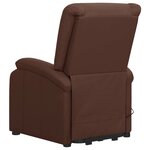vidaXL Fauteuil Marron Similicuir