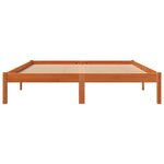 vidaXL Cadre de lit sans matelas cire marron 150x200cm bois pin massif