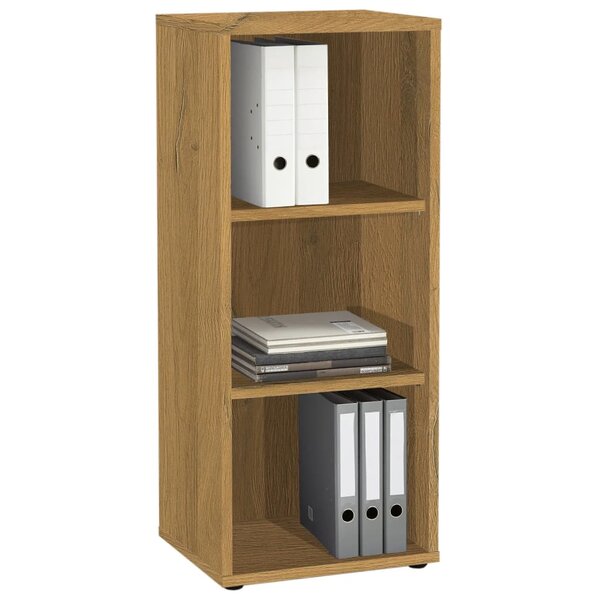 FMD Étagère de rangement avec 3 compartiments 47 1x39 9x112 5 cm chêne