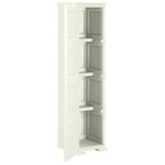 vidaXL Armoire plastique 40x43x164 cm design bois glace à la vanille