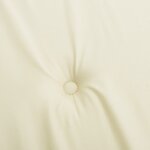 vidaXL Coussin de banc de jardin crème 150x50x4 cm tissu oxford