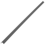 vidaXL Cornière de terrasse 5 Pièces WPC 170 cm Gris