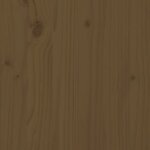 vidaXL Tête de lit Marron miel 106x4x100 cm Bois massif de pin