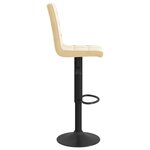 vidaXL Tabourets de bar lot de 2 crème velours