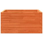vidaXL Jardinière cire marron 90x90x46 cm bois de pin massif