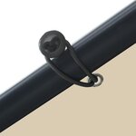 vidaXL Tente à auvent beige 4x4 m acier et tissu