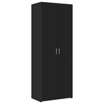 vidaXL Buffet haut noir 70x42 5x185 cm bois d'ingénierie
