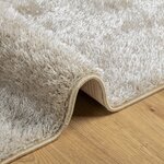 vidaXL Tapis ISTAN à poils longs aspect brillant beige 140x200 cm