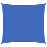 vidaXL Voile d'ombrage 160 g/m² carré bleu 3x3 m PEHD
