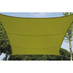 Perel Voile d'ombrage  hydrofuge  5 x 5 m  160 g/m²  polyester  carré  vert lime