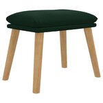 vidaXL Repose-pied Vert foncé 45x29 5x35 cm Velours