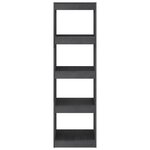 vidaXL Bibliothèque/Séparateur de pièce Gris 40x30x135 5 cm Pin massif