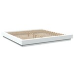 vidaXL Cadre de lit blanc 180x200 cm bois d'ingénierie