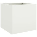 vidaXL Jardinière blanc 49x47x46 cm acier laminé à froid