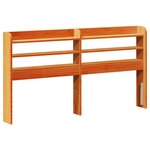 vidaXL Cadre de lit sans matelas cire marron 120x190cm bois pin massif